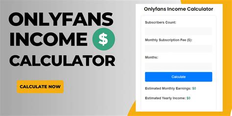 onlyfans earnings calculator|OnlyFans Earnings Calculator